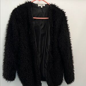 Charlotte Russe Black Teddy Jacket